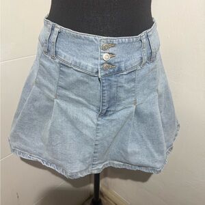 Celebrity Pink Light Blue Denim Skirt